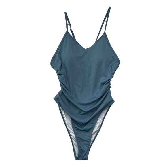 Women's Size Large High Cut One Piece Swimsuit - Picture 1 of 8